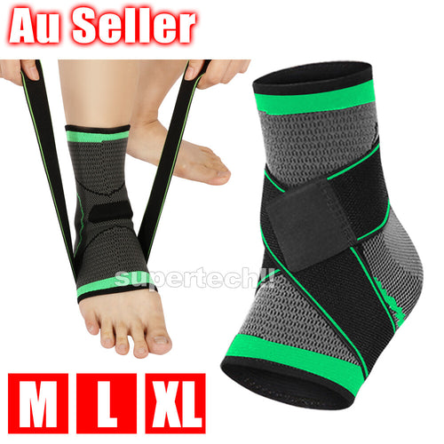 Ankle Brace Support Compression Sleeve Plantar Stabilizer Pain Relief Foot Wrap