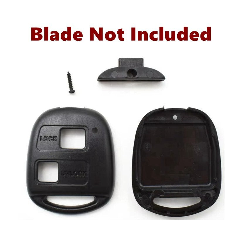 2 Button Key Remote Case Shell Compatible with Toyota Prado RAV4 Echo Corolla Tarago AU NEW