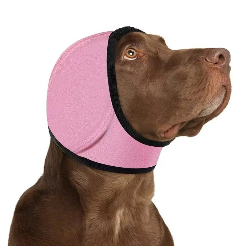 Waterproof Dog Ear Muffs Noise Reducing Calming Hood Adjustable Pet Cover