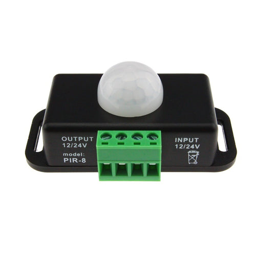 DC 12V-24V 8m Automatic Infrared PIR Motion Sensor Timer Switch For LED light