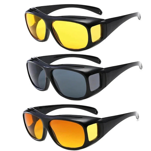 Night Driving Glasses HD Anti Glare Vision Polarized Yellow Lens Tinted Unisex