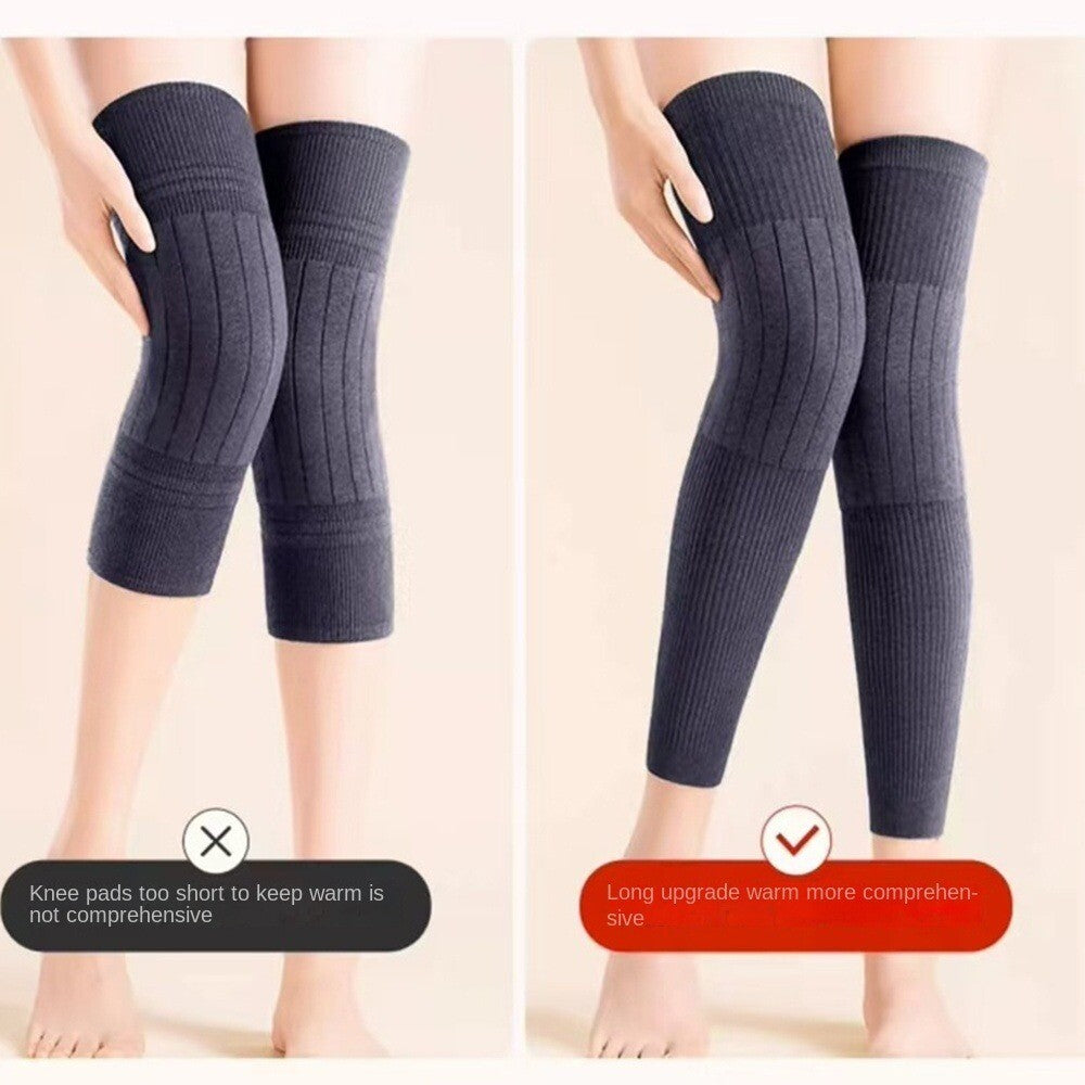 Cashmere Wool Knee Brace Pads KneeCap Wool Kneepad Knee Warmers Knees