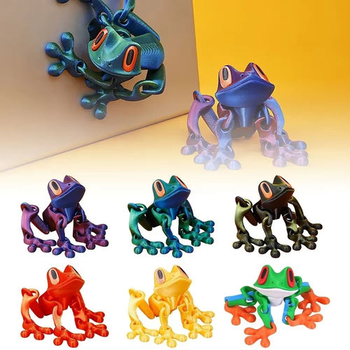 Frog Decoration 3D Printed Magnet Frog Realistic Frog Fridge Magnets