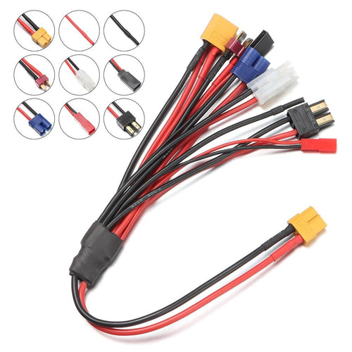 Charging Adapter RC Lipo Battery Cable Multi Charging Plug Charger Splitter