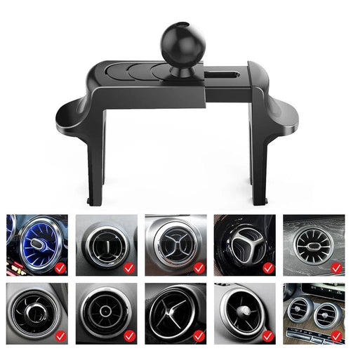 Round Air Outlet Car Phone Air Vent Clip Mount Bracket Car Phone Holder