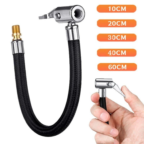 Car Air Tyre Tire Chuck Inflator Pump Hose Adapter Valve Connector Tools Clip AU