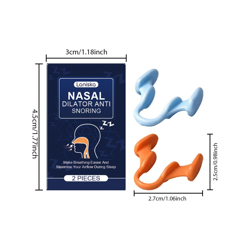 Silicone Nose Clip Anti Snoring Nasal Dilator Stop Aid Easy Breathe for Sleeping