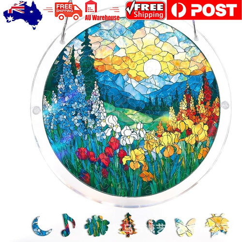 3D Birds Acrylic Suncatcher Jigsaw Puzzle Window Hanging Decor Stained GlassLook