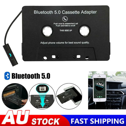 Bluetooth 5.0 Car Audio Stereo Cassette Tape Adapter to Aux Adapter USB Charging