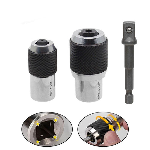 1/3Pcs 3/8 inch Drive Tap Extractor Socket Ratchet Wrench Tap Socket Adapter