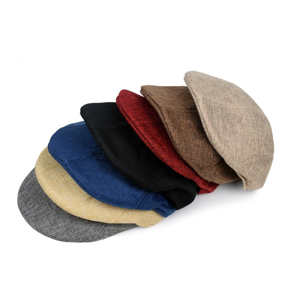 Woven Flat Gatsby Cap Mens Summer Sun Flat Cabbie Newsboy Ivy Hat Golf Driving – Compatible with Golf