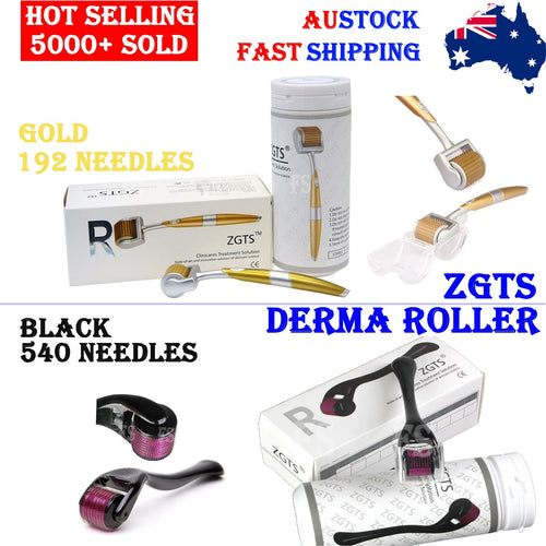 ZGTS TITANIUM DERMA ROLLER 192 OR 540 MICRO NEEDLES SCARS ANTI AGING DERMAROLLER