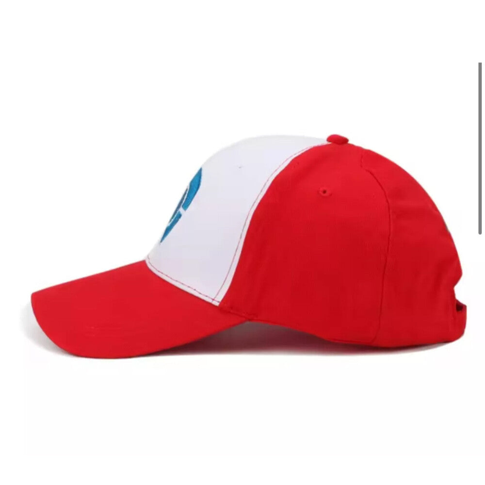Ash Ketchum Mesh Cap Trainer Trucker Hat Pokemon GO Cosplay Costume Breathable