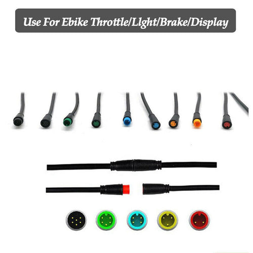 Julet Connector 2,3,4,5,6Pin Extend Cable Waterproof-Connector For Ebike Display