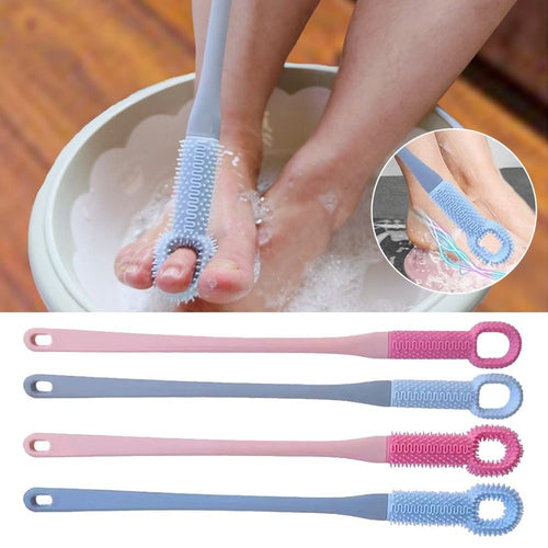 Foot Scrubber Shower Foot Wash Brush Toe Gap Cleaner Feet Care Tool