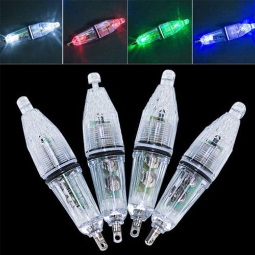 Underwater Diamond Shape Fishing Squid LED Lure Light Flash Lamp Bass Spoon