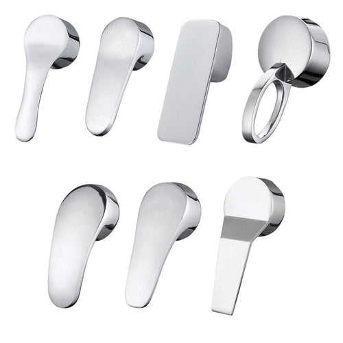 Faucet Handle Chrome Plated Mixer Tap Replacement Cover Kitchen Bathroom