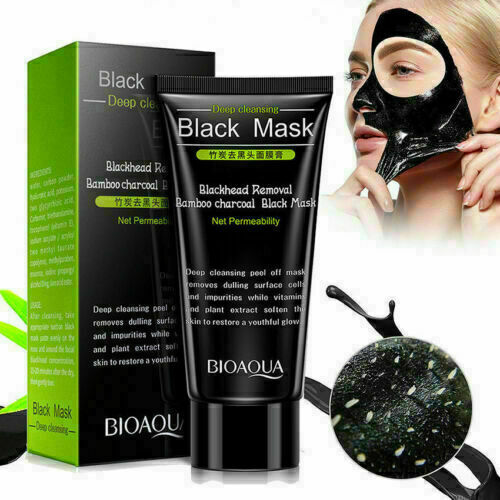 Deep Cleansing Black Charcoal Facial Peel Off Blackhead Clean Nose Face all skin