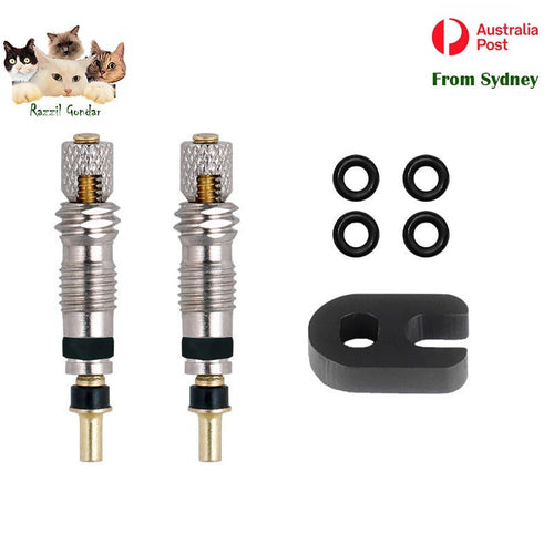 2PCS Bicycle Presta Valve Core Bike Rust-proof Inner Stem Core Repair Kit AU
