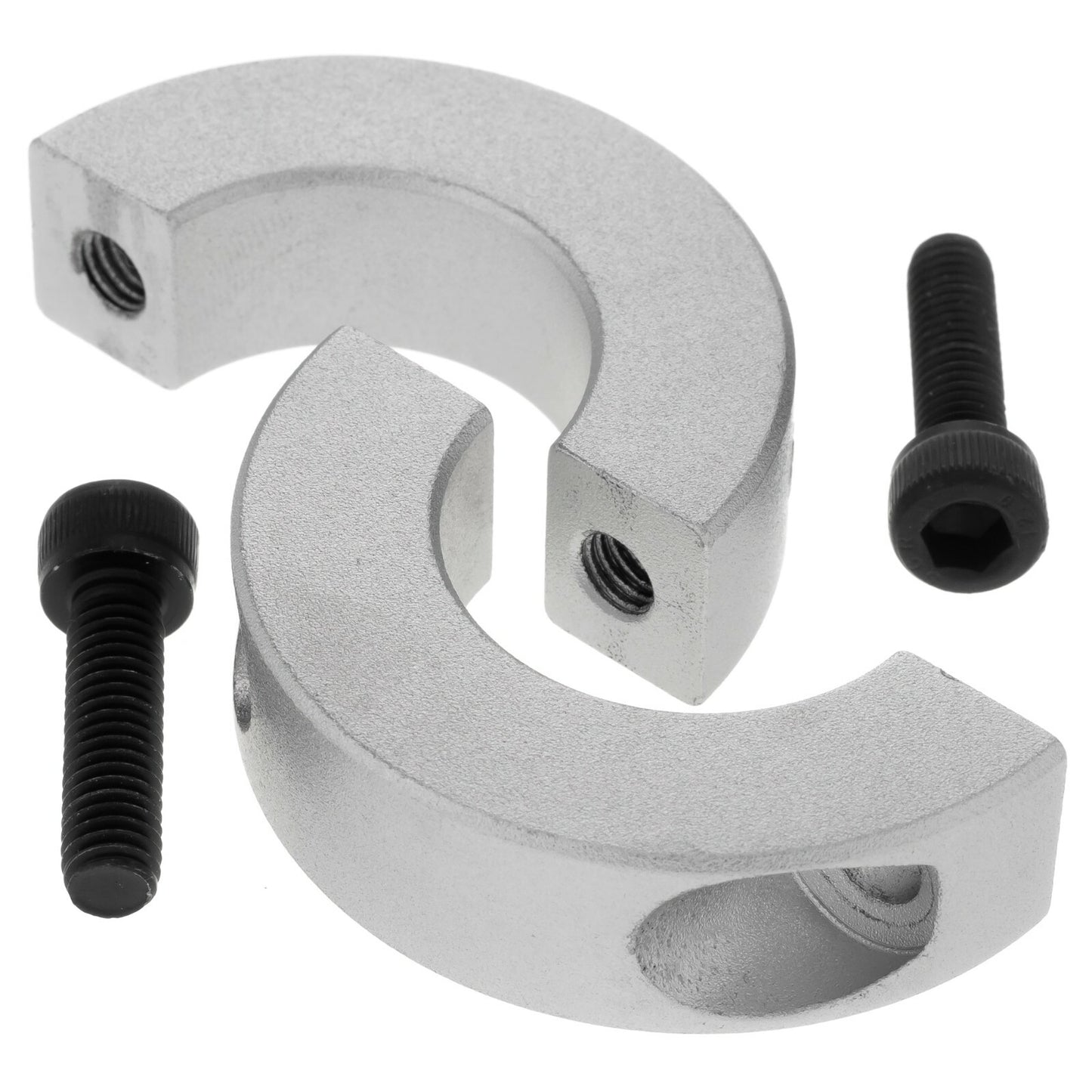 Aluminium Clamp 30mm x 55mm Diameter Split Collar Lock Limit Ring Fixing Shaft