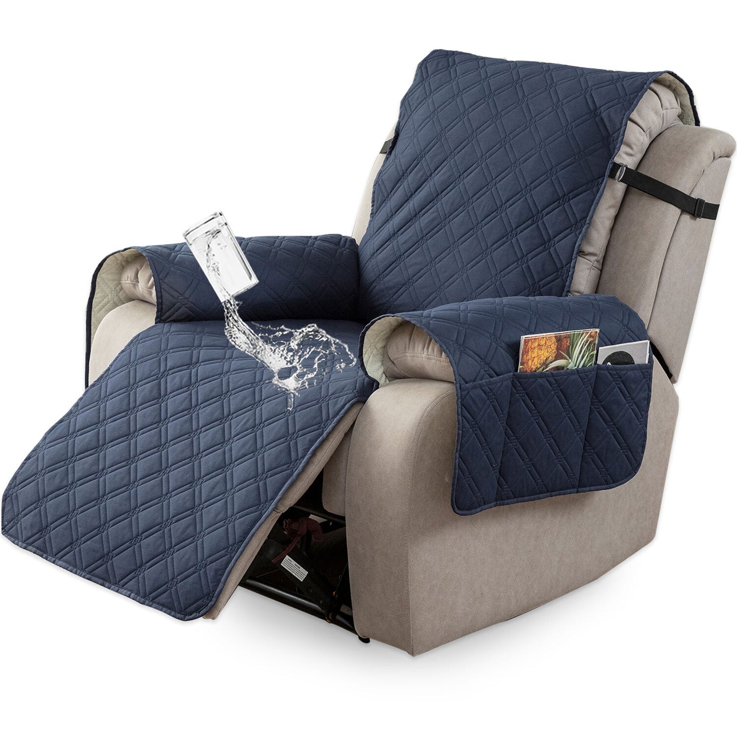 100% waterproof non-slip warm recliner cover, home protection decoration