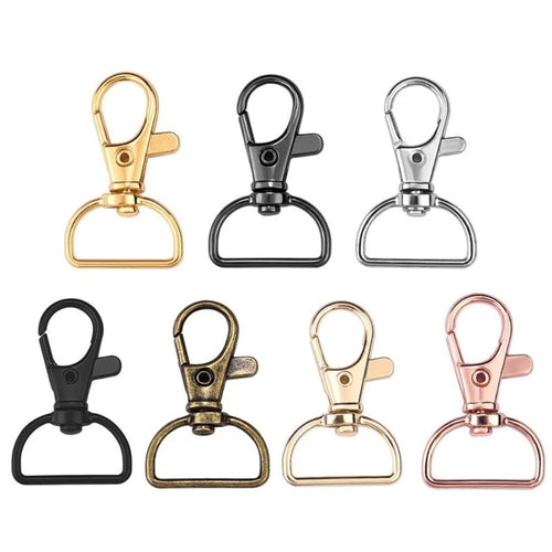 D Rings Key chain Clip Hook Bag Key Rings Swivel Clasps Lanyard Snap Hooks