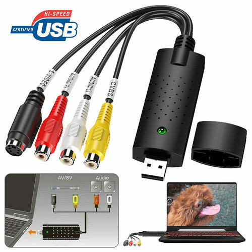 USB 2.0 RCA S-Video Capture Card (LS70) Convert VHS LP Tape to Digital DVD