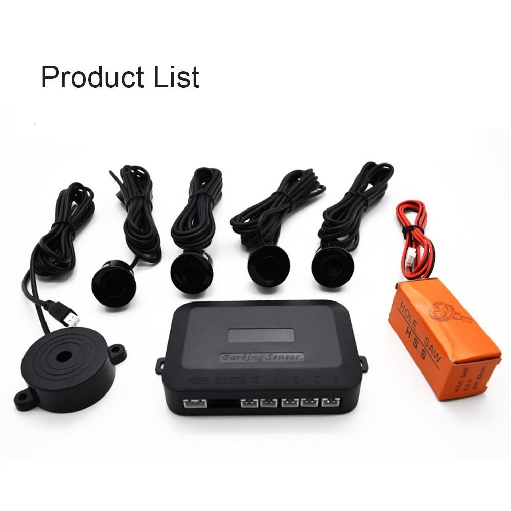 22mm Parking Sensor Kit 12V Car Parking Sensor Kit Reverse Radar Sound Car