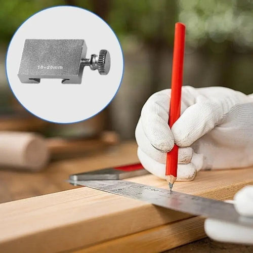 Woodworking Steel Ruler Straight Ruler Gauge Positioning Mark Square Stop Block