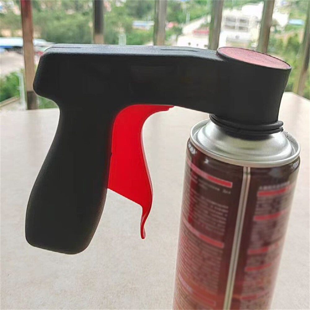 AU Aerosol Spray Can Gun Handle Full Grip Plastic Trigger LockingPainting Holder