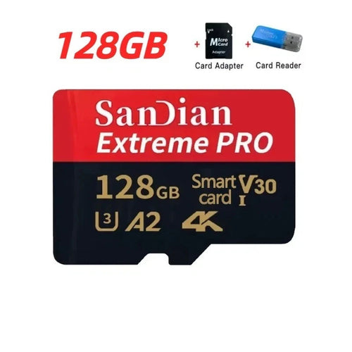 128GB Micro SD Card Class 10 High Speed TF Memory Card for Camera Phone