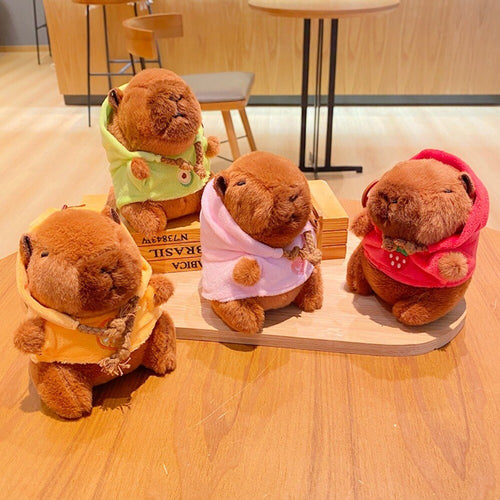 Small Size Plush Toy Keychain Capybara Plush Pendant Birthday Gift
