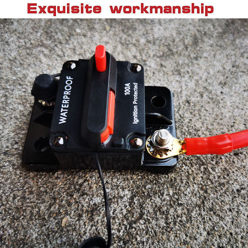 Waterproof Circuit Breaker Fuse Reset 30 300A Amp 12V 48V DC Car Boat Use AU