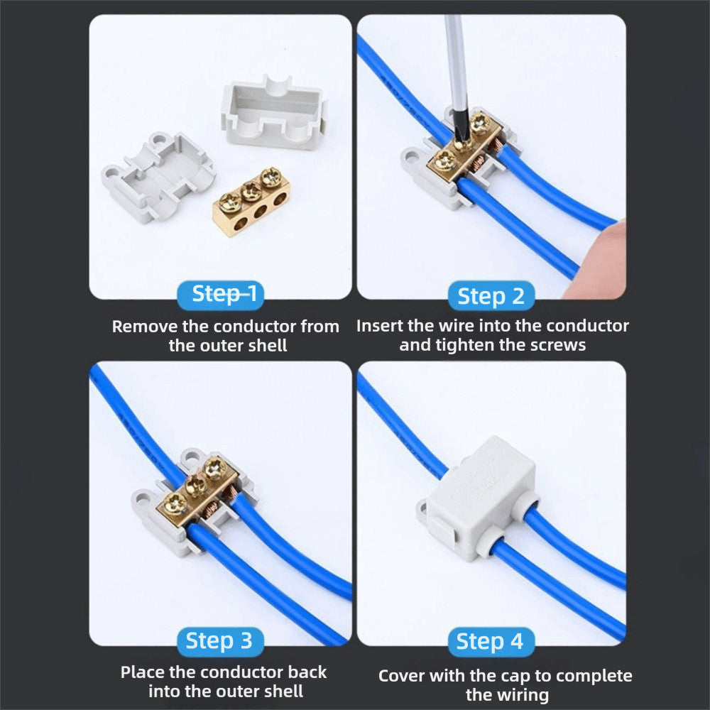 Conductor Brass Quick Terminal Block Large Current Wire Connector Electrical