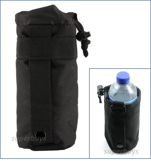 MOLLE Tactical Army Military Water Bottle Utility Dump Carrier Bag Pouch Belt T2