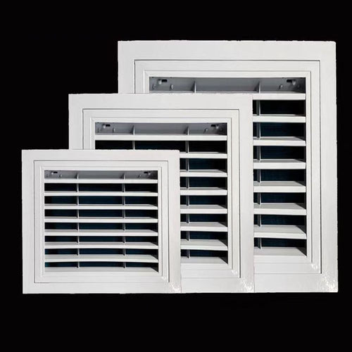Square Air Vent Grille Aluminum Alloy Gable Wall Shed Vent Attics