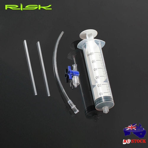 Tire Tubeless Valves Tubeless Sealant Injector 60ml Syringe Rubber Hose Kit