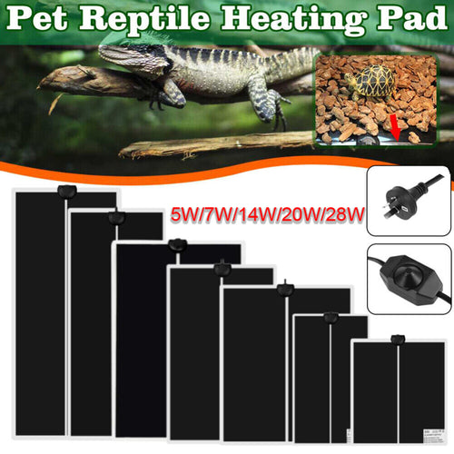 1/2pcs Pet Electric Reptile Heating Mat Pad Warmer for Hermit Crab Frog Lizard