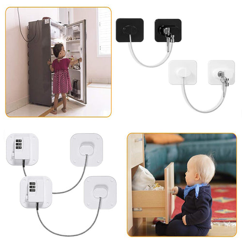 Digital Password With Metal Key or Coded Lock Cabinet Locks Refrigerator Lock