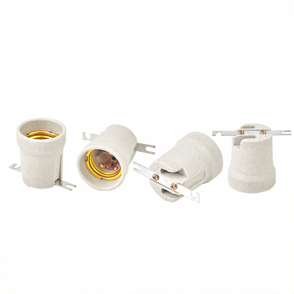 1pc Screw ES27 E27 Ceramic Porcelain Socket Bulb Holder for Heat Lamps Reptile