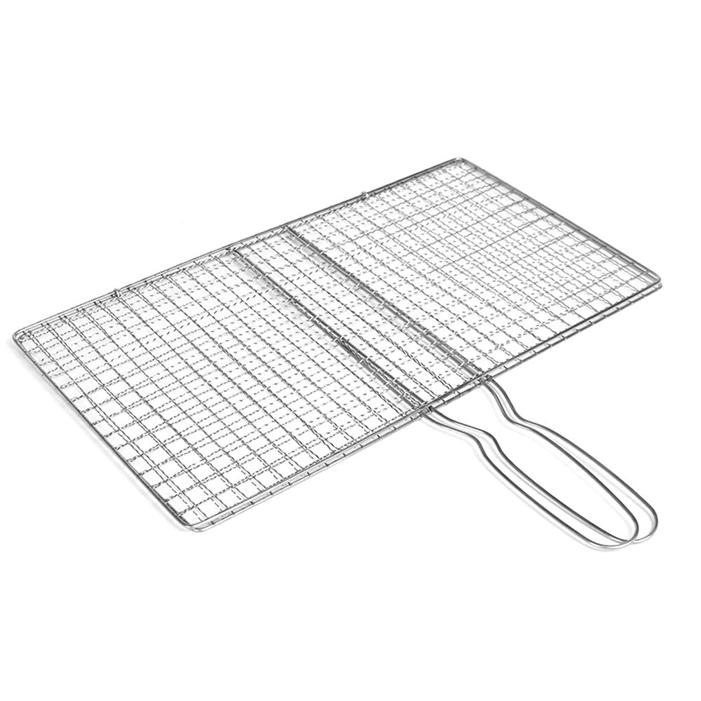 BBQ Fish Grilling Basket Grill Camping Net Meat Vegetable Cooking Kitchen Tool