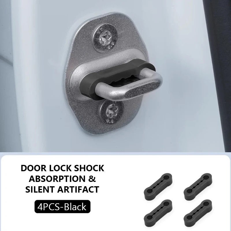 4PCS Car Door Lock Damper Buffer Pads Silicone Shock Absorber Anti Noise UK