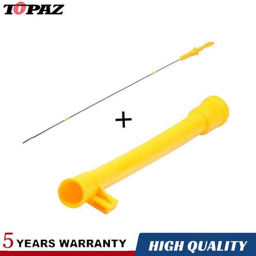 Oil Dipstick & Oil Dip Stick Tube Funnel Compatible with Audi A3 Skoda Octavia II VW Golf