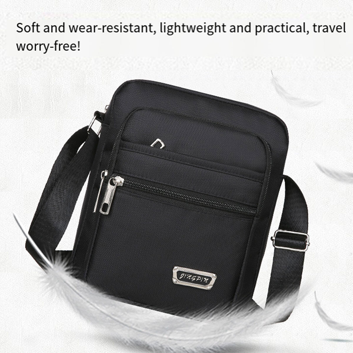 Mens Shoulder Bag Travel Crossbody Messenger Bag Casual Handbag for Men and Boys