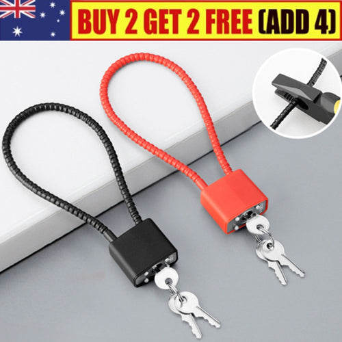 Rust-proof Steel Wire Combination Padlock Cable Lock Equipped with Keys Durable