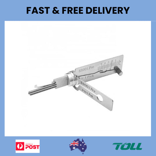 Hook And Pickup Tool Kit 2 In 1 Portable Lock Picking Set Ergonomic Handle