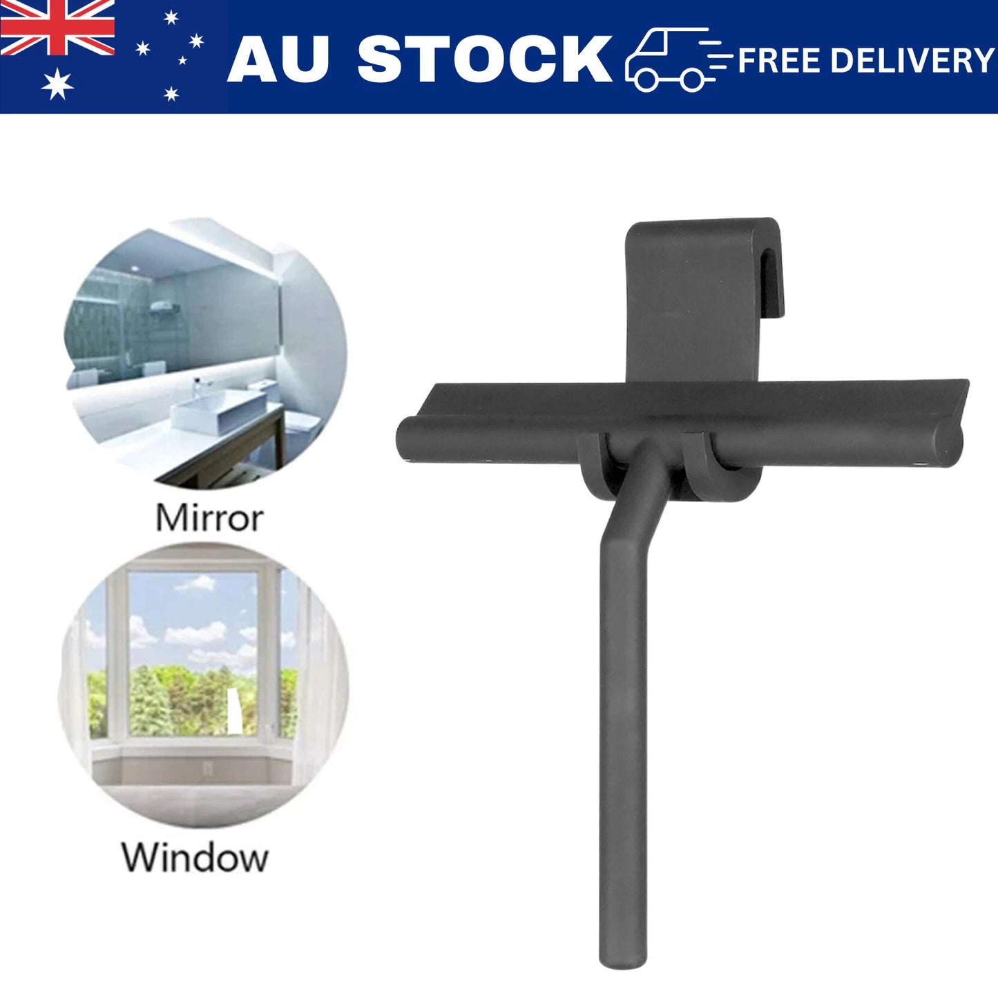 Shower Squeegee Bathroom Screen Glass Window Cleaning Wiper Home Cleaner Blade