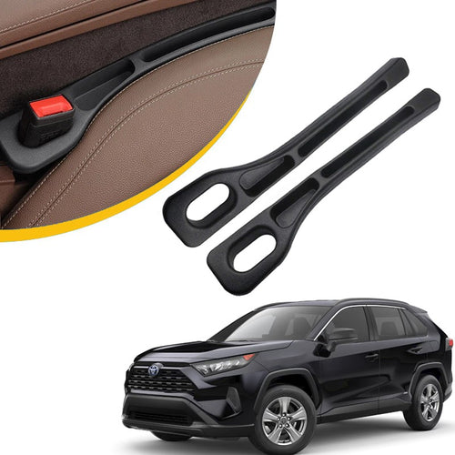 2X Black Car Seat Gap Strip Crevice Organizer Storage Filler Compatible with Toyota RAV4