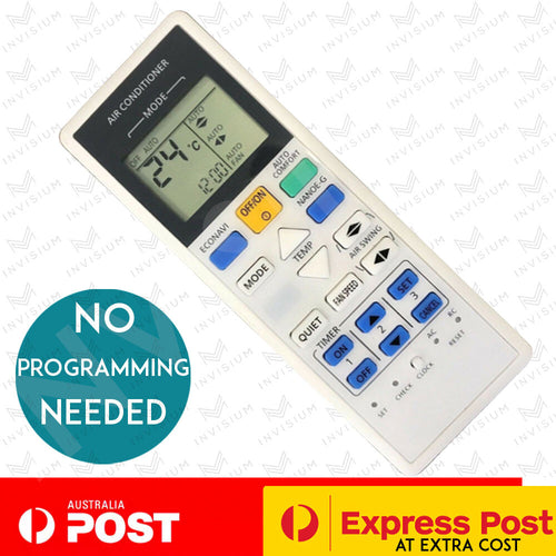 Air Conditioner Replacement Remote Control Panasonic CS-RE9PKR, CS-RE12PKR NEW – Compatible with Panasonic
