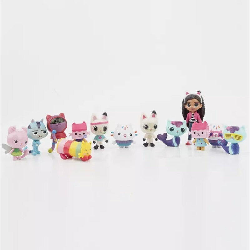 13pcs/set Gabby's Dollhouse Action Figure Cute Doll Collection Model Toys Gift